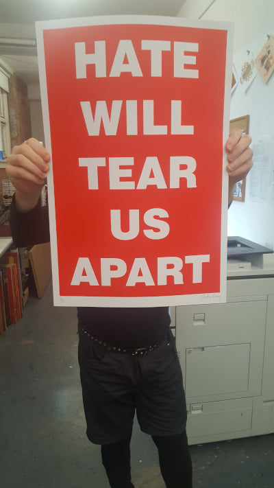 HATE WILL TEAR US APART (RED)
